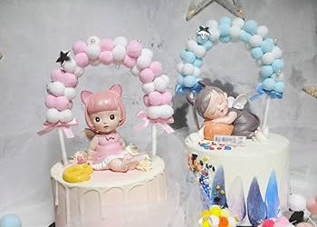 Balloon arch + Happy Birthday topper